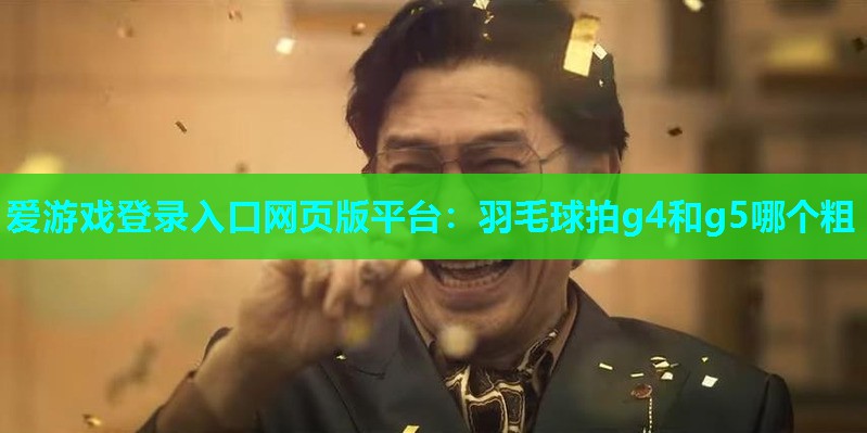 爱游戏登录入口网页版平台：羽毛球拍g4和g5哪个粗