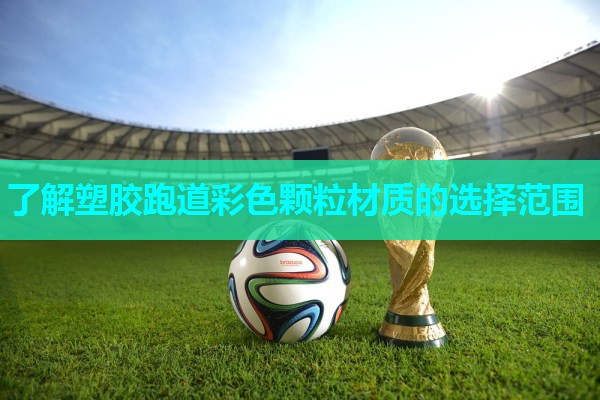 了解塑胶跑道彩色颗粒材质的选择范围
